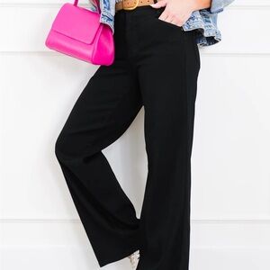 NWT Judy Blue Black Wide Leg Pants